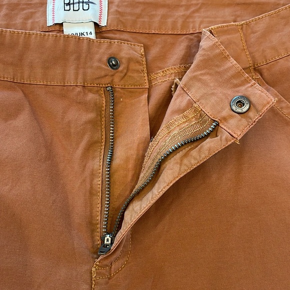 NEW BDG Urban Outfitters Harper Moto Cargo Pants Straight Leg Orange 10 - Picture 8 of 10